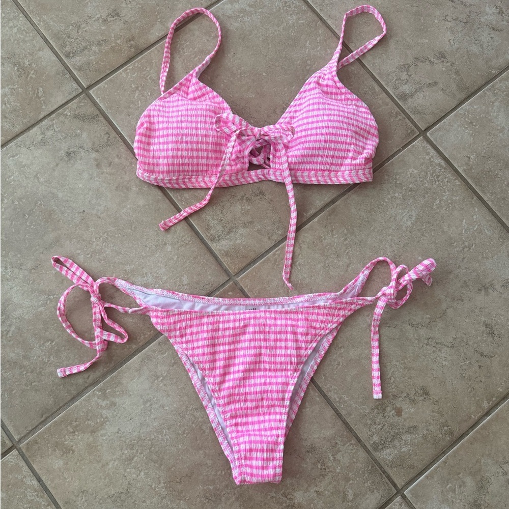 SHEIN Light Pink Bikini 👙 Sz L - Picture 2 of 5